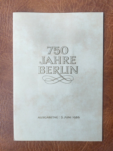 Gedenkblatt ddr 750 - ddr,