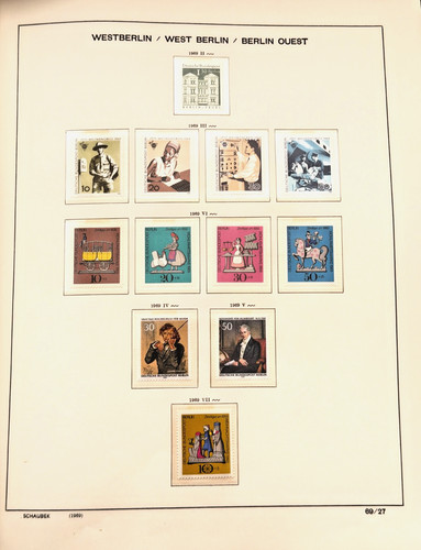 Bundespost berlin 1969 - d.,
