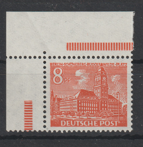 Berlin michel 46 - 46, eckrand