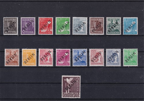 Berlin 1948 schwarzaufdrucke - 1948,