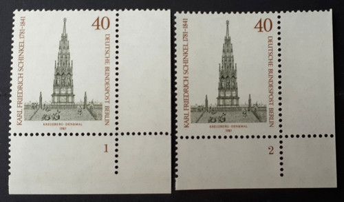 Berlin 640 postfrisch ecke - ecke, 4