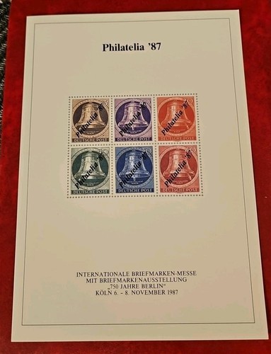Philatelia 1987 köln 750 - köln,