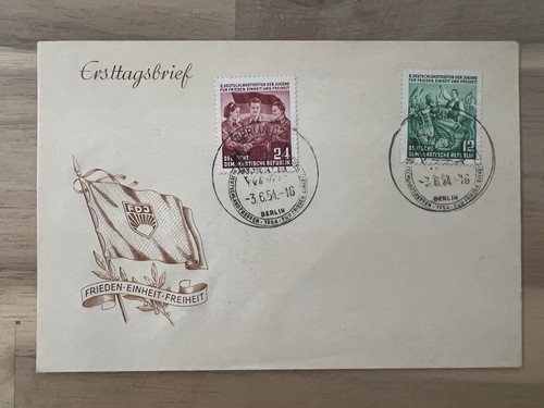Ddr ersttagsbrief 1954 - ersttagsbrief, ii