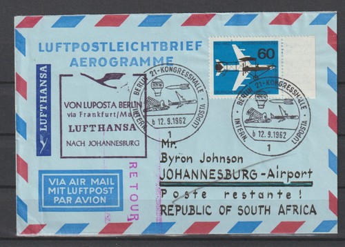 Berlin 230 aerogramm fdc - 230,