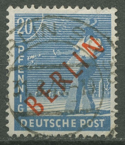 Berlin 1949 rotaufdruck mit - 1949, 26
