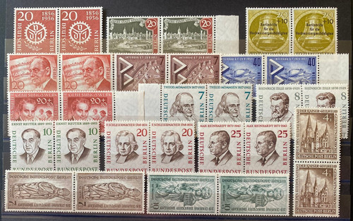 Berlin sondermarken paare lot - paare,