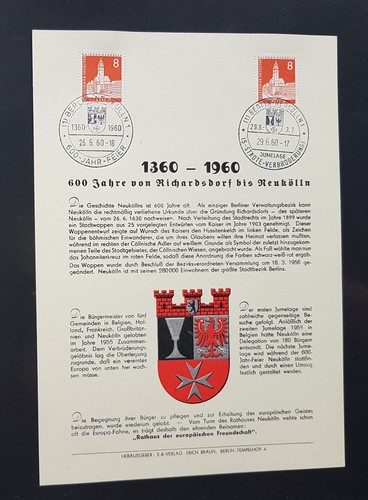 Berlin sonderstempel 600 - sonderstempel, jahre