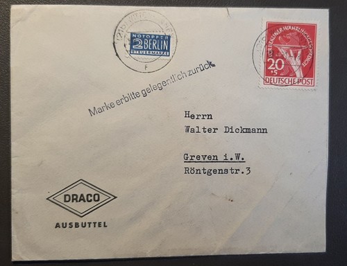 Berlin 1949 pfg cover - berlin,, 20