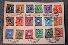 Historische Gedenkkarte 1946