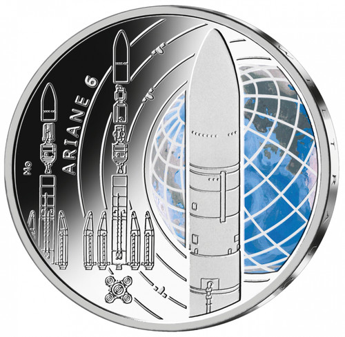 Ariane euro farbmünze - 6,