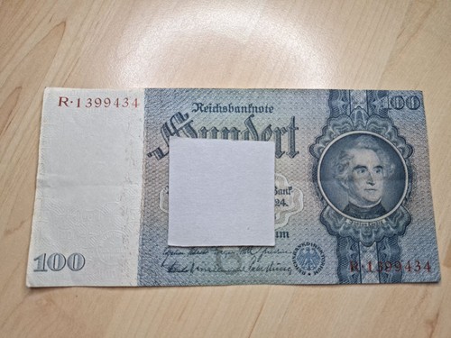 100 reichsmark reichsbanknote - 100,