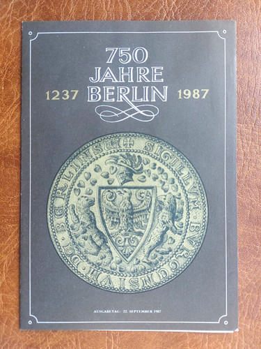 Gedenkblatt ddr 750 jahre - -,