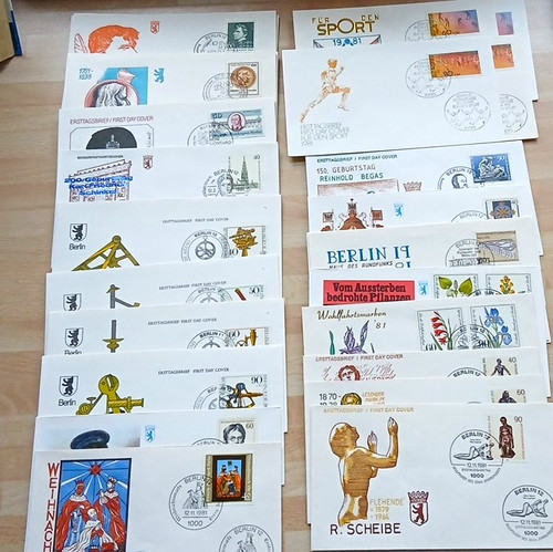 Berlin fdc ersttagsbriefe - berlin,
